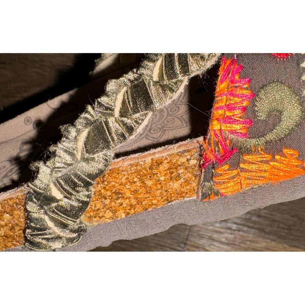 Muk Luks Elaine Braided Thong Flip Flop Sandals Boho Colorful Size 8 NWOT - Picture 11 of 15